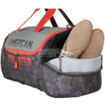 American Tourister Grid Casual Bag Duffle Grey 55cm - Image 3