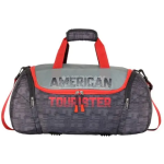 American Tourister Grid Casual Bag Duffle Grey 55cm - Image 4