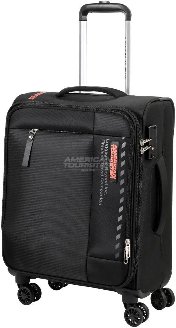 4e630fd437845c16a4f074081145cd5b-hi American Tourister Marina Black Suitcase - Image 1