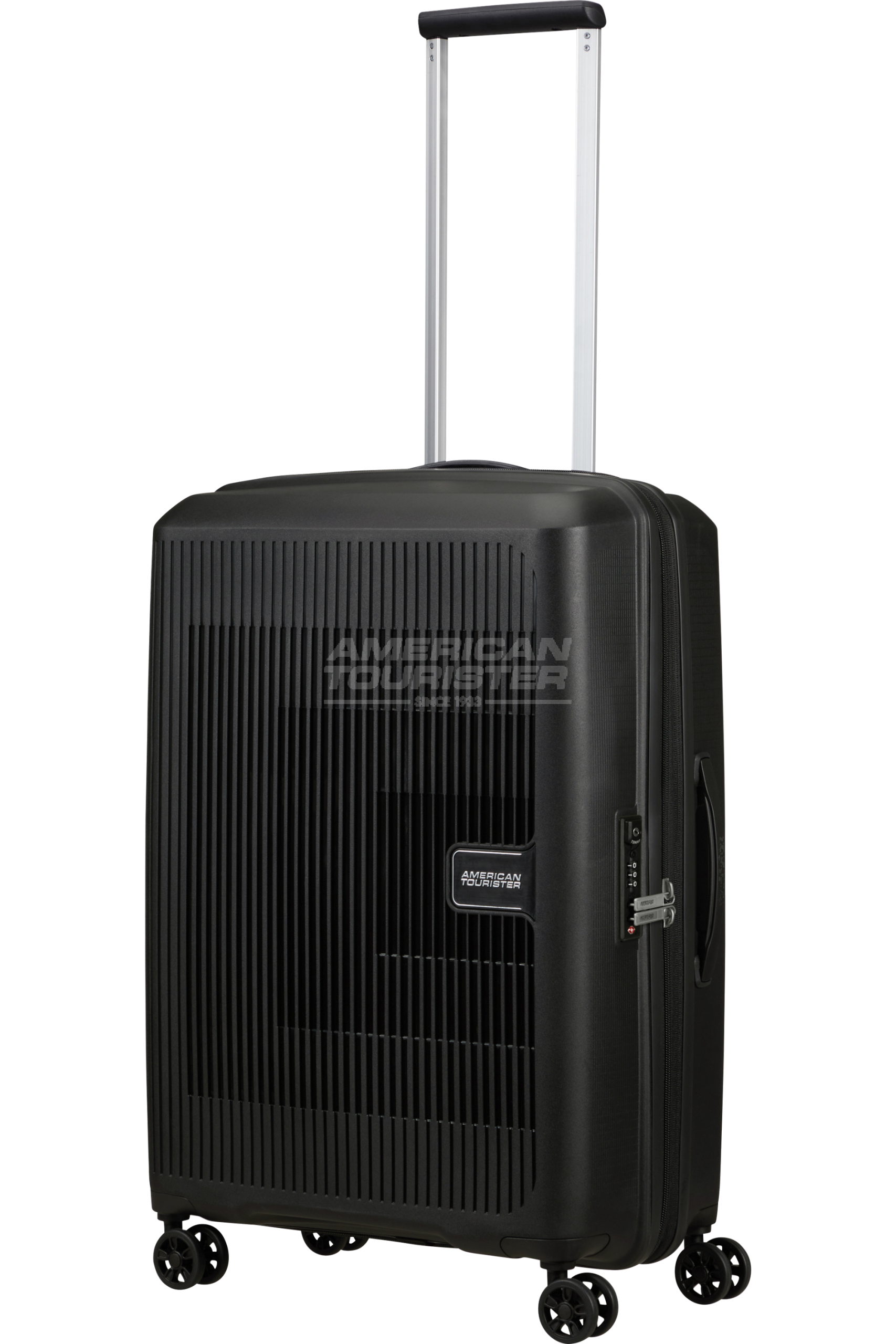 American Tourister Aerostep Black Suitcase - Image 1