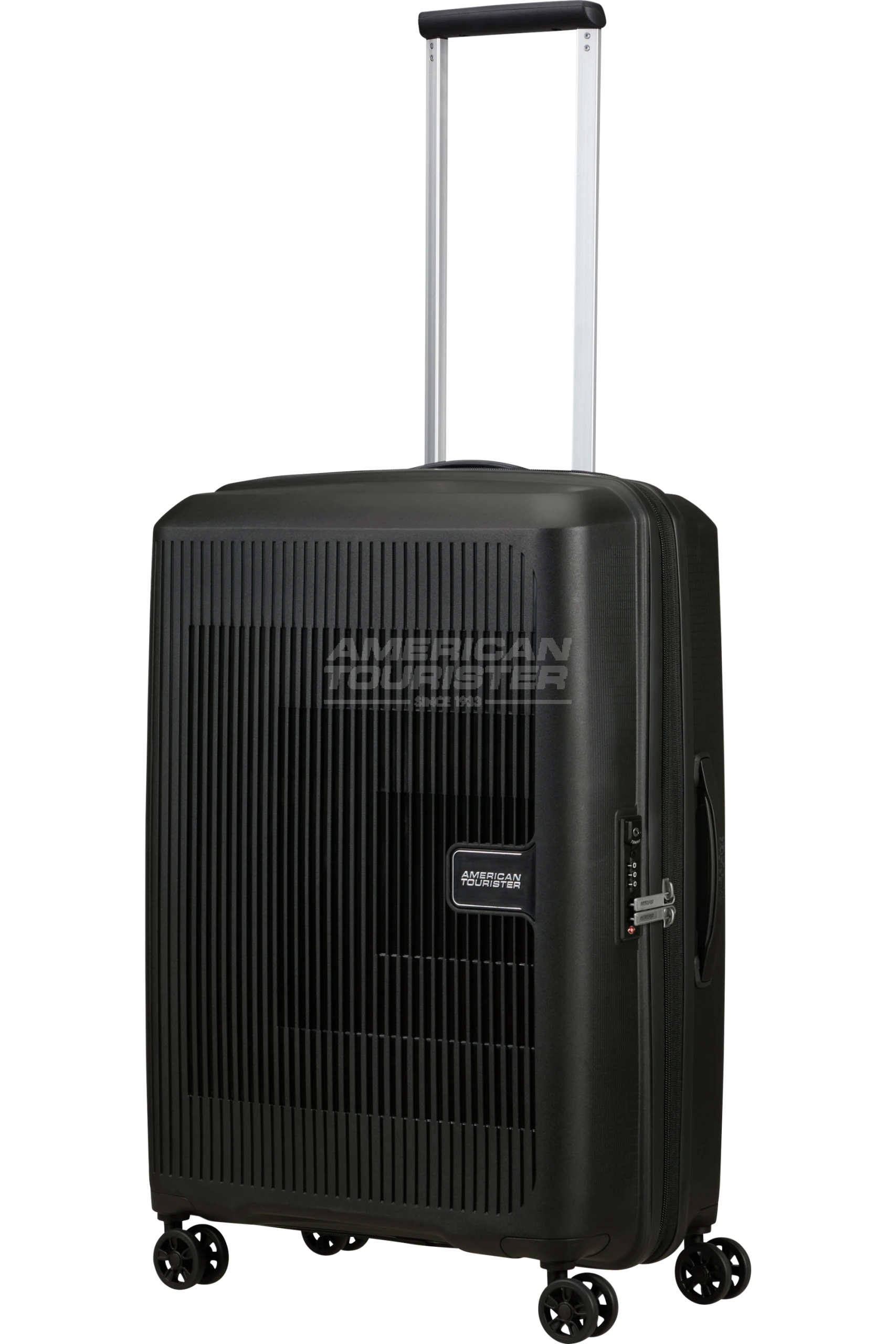 American Tourister Aerostep Black Suitcase - Image 1