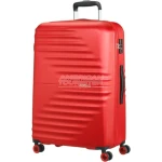 American Tourister Twist Waves Vivid Red Suitcase