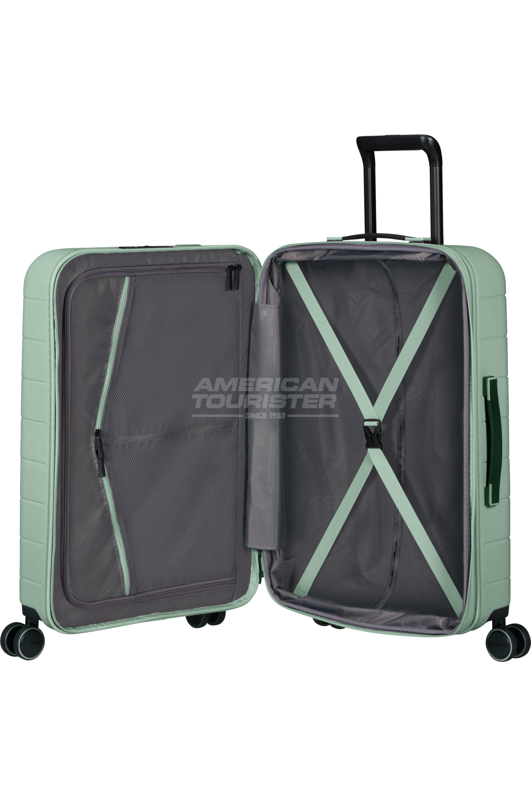 American Tourister Novastream Nomad Green Suitcase - Image 4
