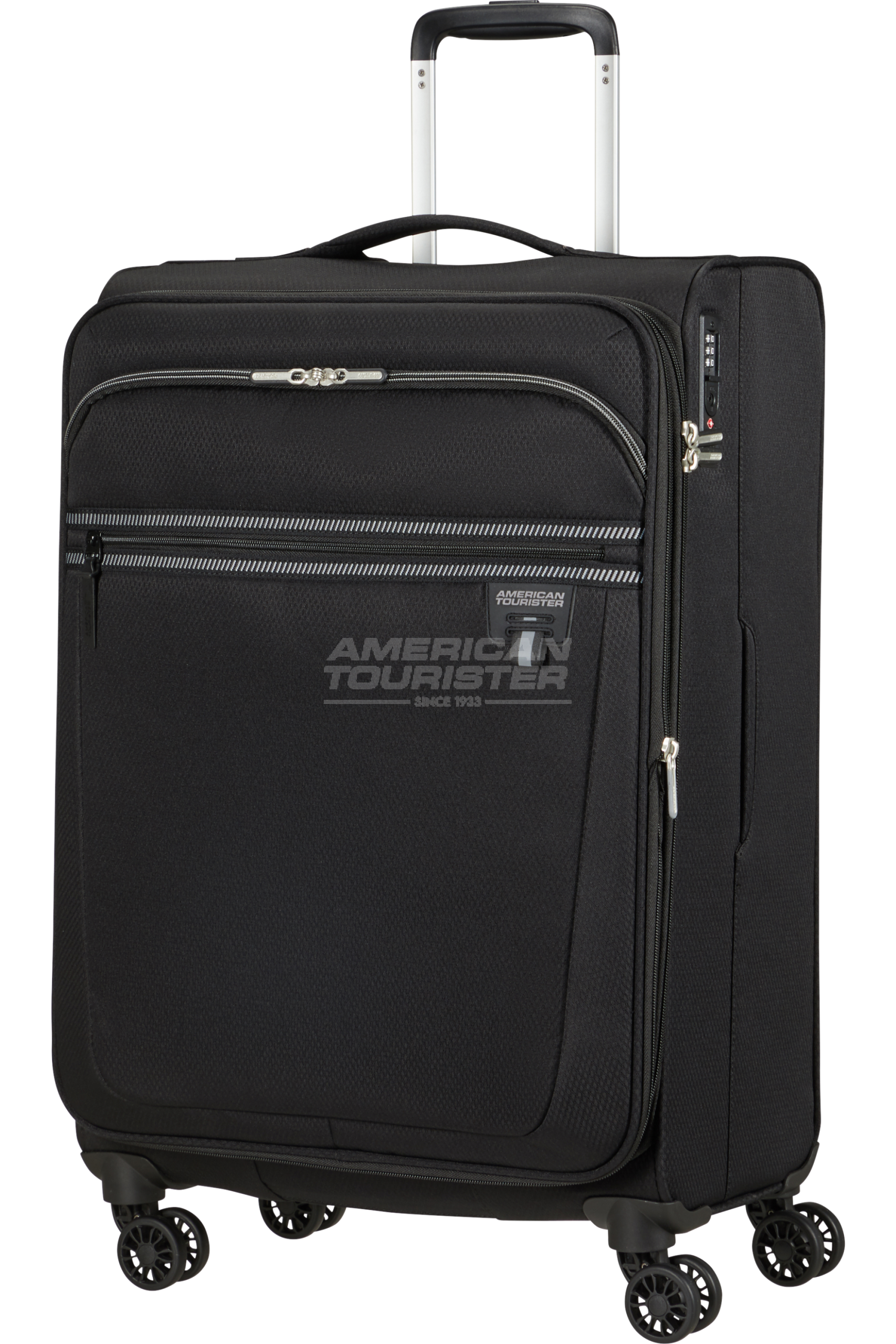 American Tourister Aerospin Black Suitcase - Image 1